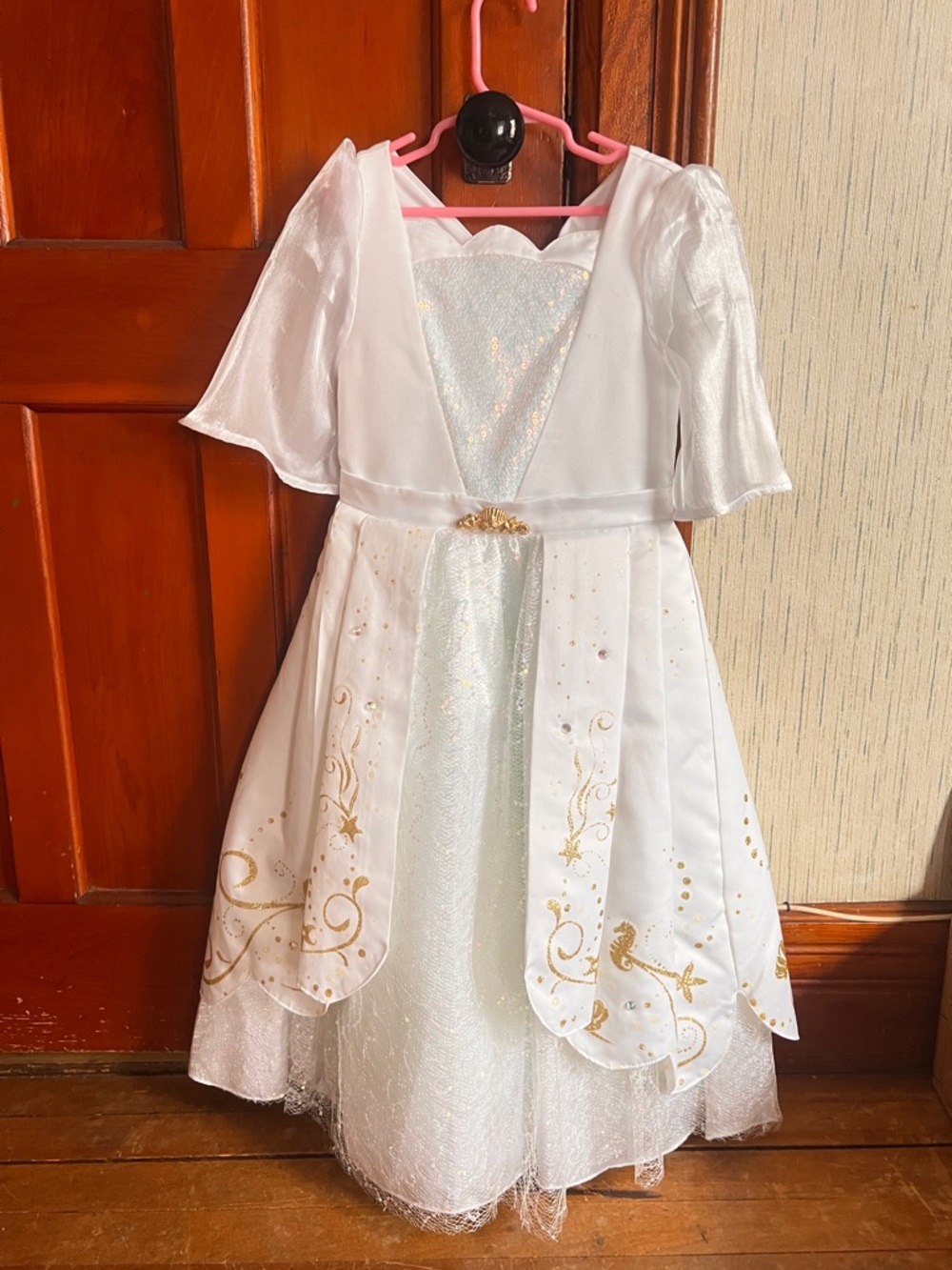 Disney Princess Ariel Deluxe Wedding Dress. Little Mermaid Costume Dress-up